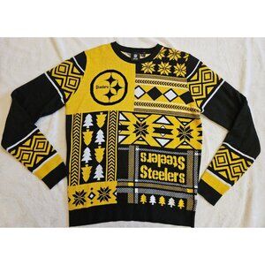 NFL Pittsburgh Steelers Busy Block Ugly Sweater Large NFL Team Apparel